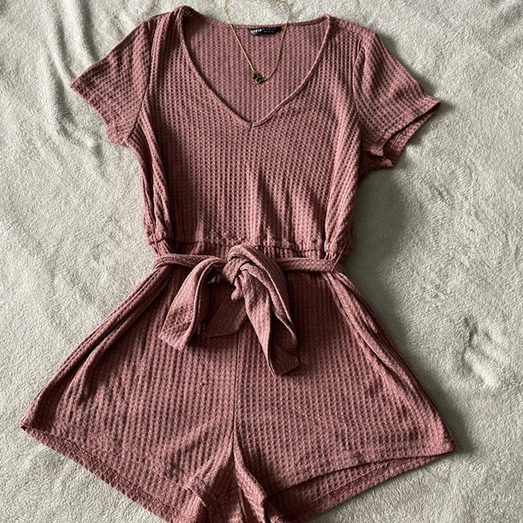 Waffle-Knit Romper - Picture 1 of 1